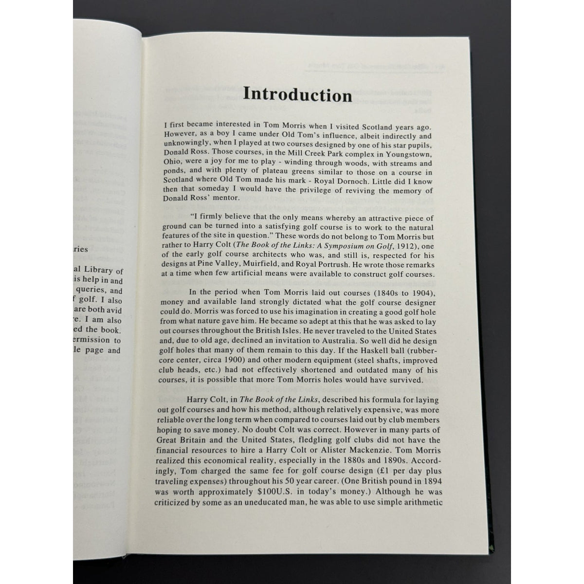 Signed Limited Edition - The Golf Courses of Old Tom Morris: A Look at Early Golf Course Architecture by Robert Kroeger