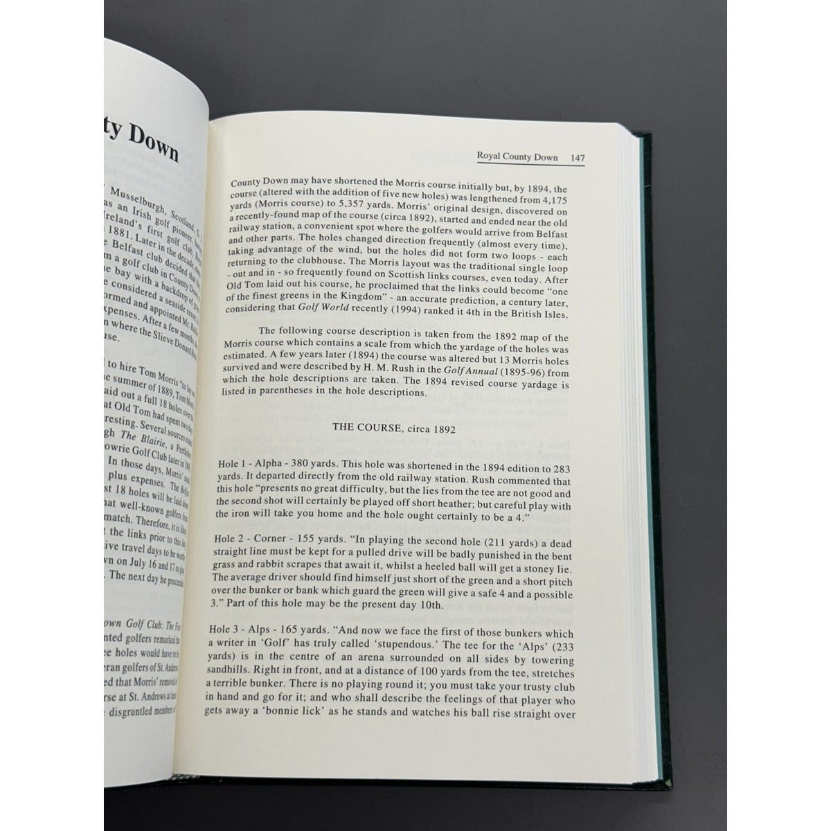 Signed Limited Edition - The Golf Courses of Old Tom Morris: A Look at Early Golf Course Architecture by Robert Kroeger