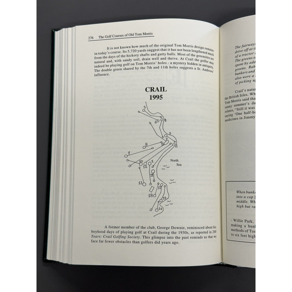 Signed Limited Edition - The Golf Courses of Old Tom Morris: A Look at Early Golf Course Architecture by Robert Kroeger