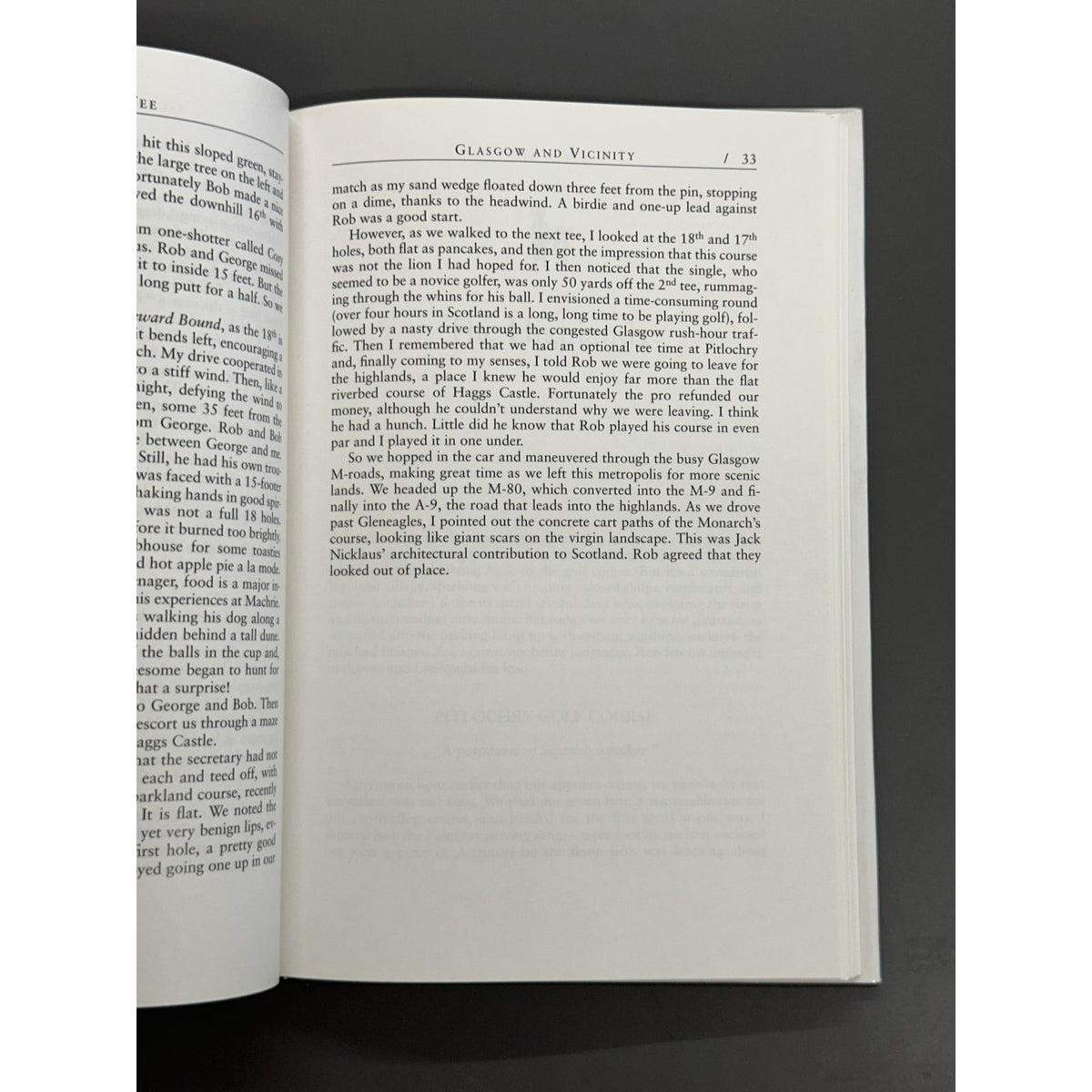 To The 14th Tee: A Pilgrimage to the Links of Scotland by Robert Kroeger - Signed & Inscribed