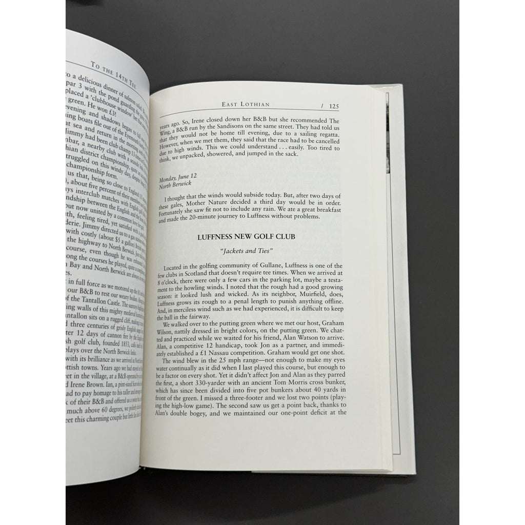 To The 14th Tee: A Pilgrimage to the Links of Scotland by Robert Kroeger - Signed & Inscribed