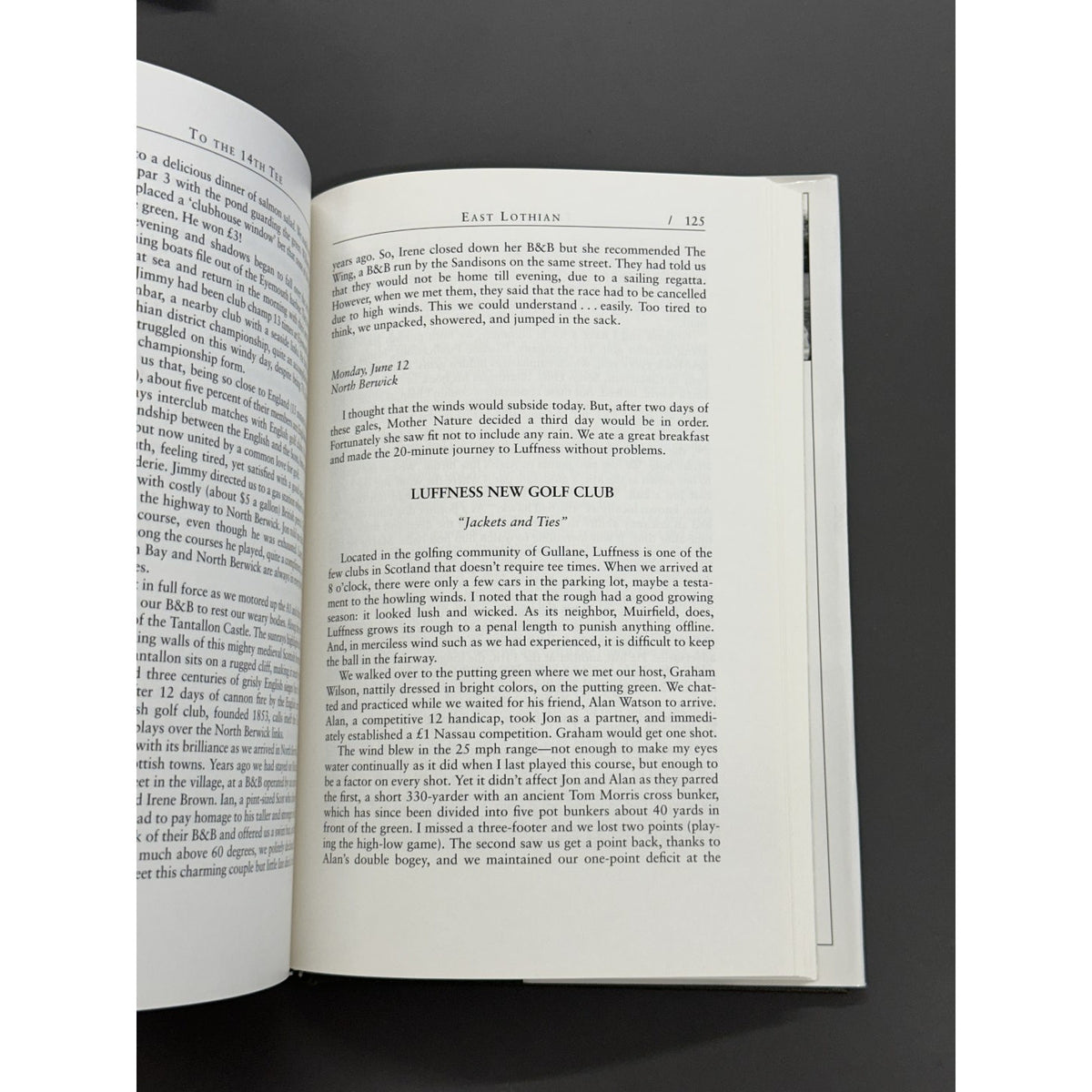 To The 14th Tee: A Pilgrimage to the Links of Scotland by Robert Kroeger - Signed & Inscribed