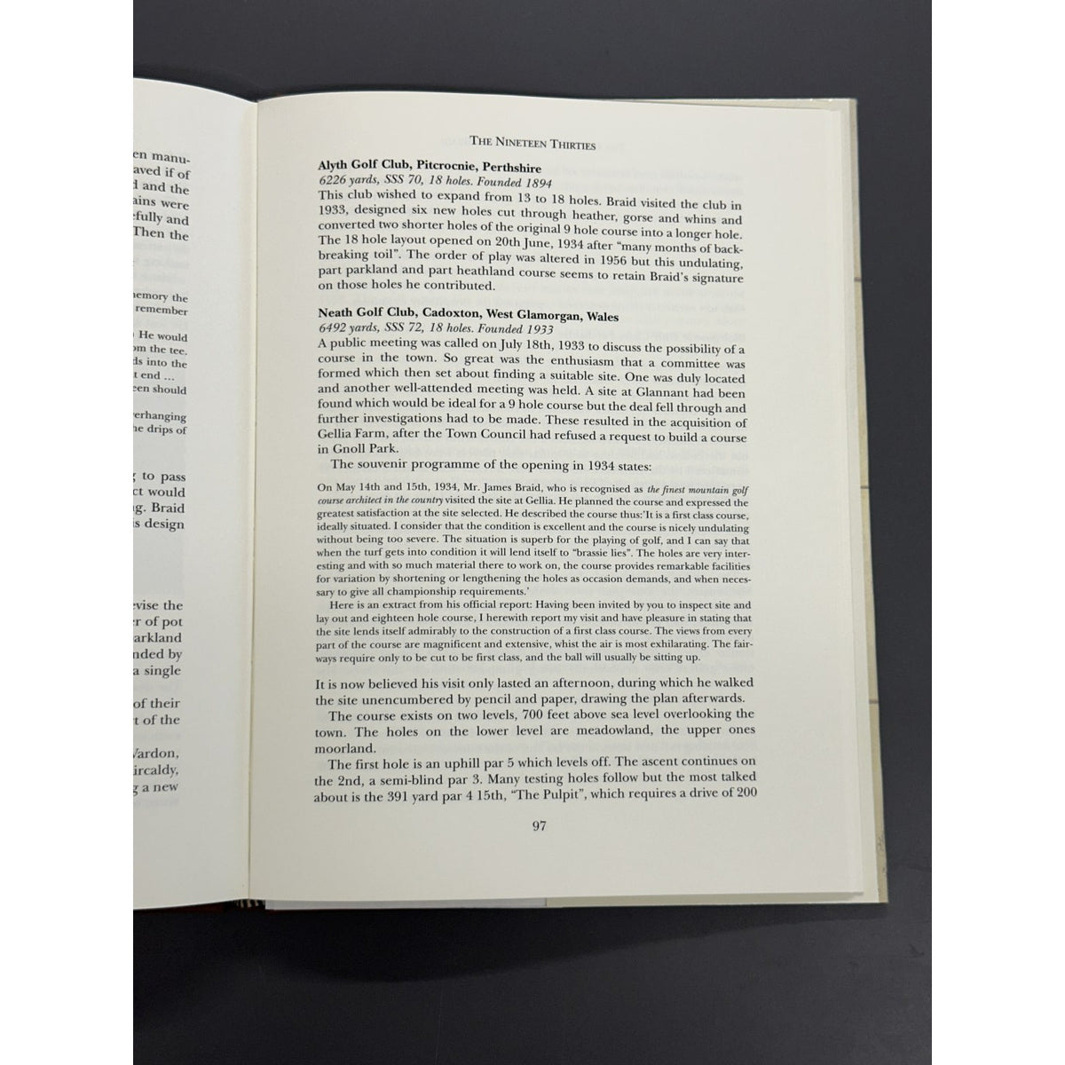 The Golf Courses of James Braid by John F. Moreton - Limited Edition #411/525 - Signed Copy