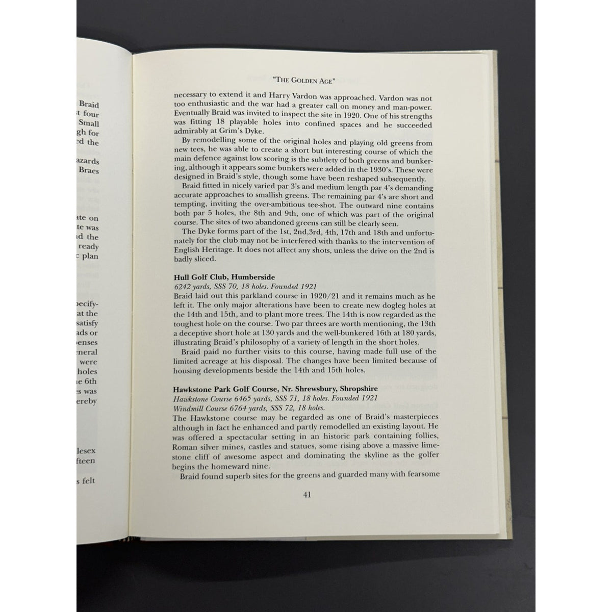 The Golf Courses of James Braid by John F. Moreton - Limited Edition #411/525 - Signed Copy
