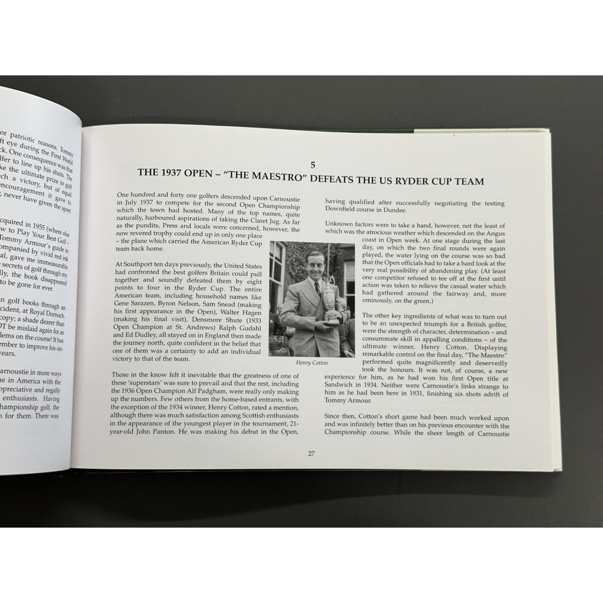 The Carnoustie Story by Donald Ford - Signed Copy