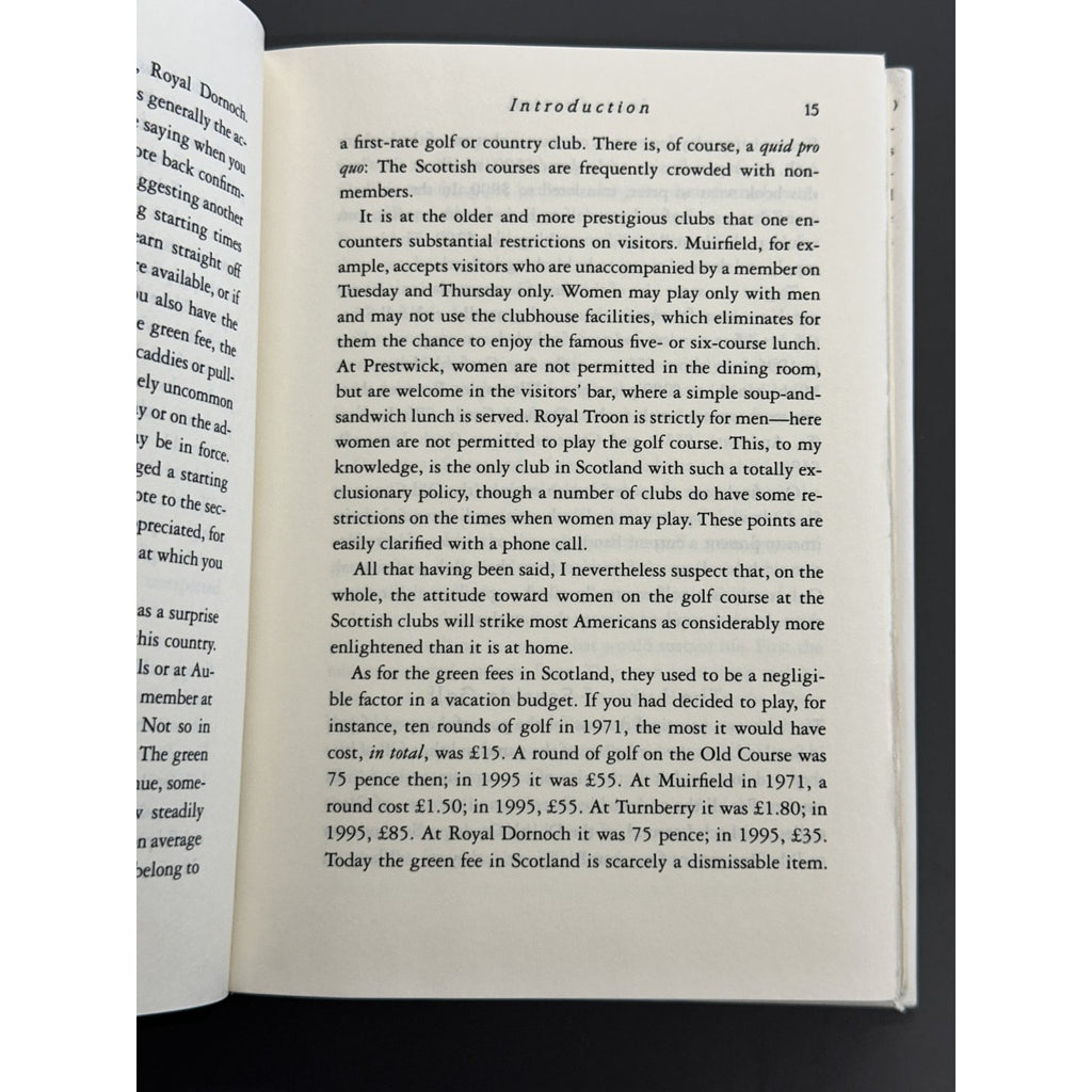 Blasted Heaths and Blessed Greens: A Golfer's Pilgrimage to the Courses of Scotland by James W. Finegan - Signed Copy