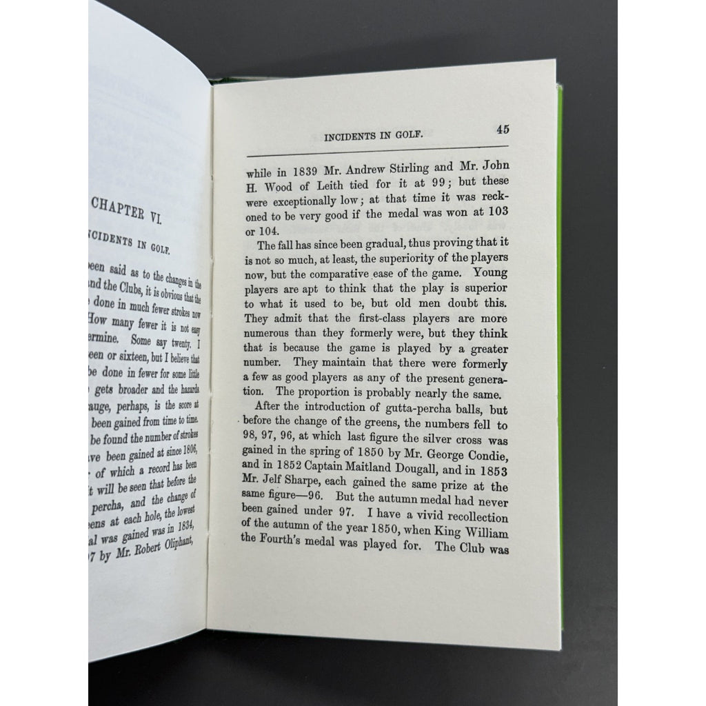 Reminiscences of Golf on St. Andrews Links (1887) by James Balfour