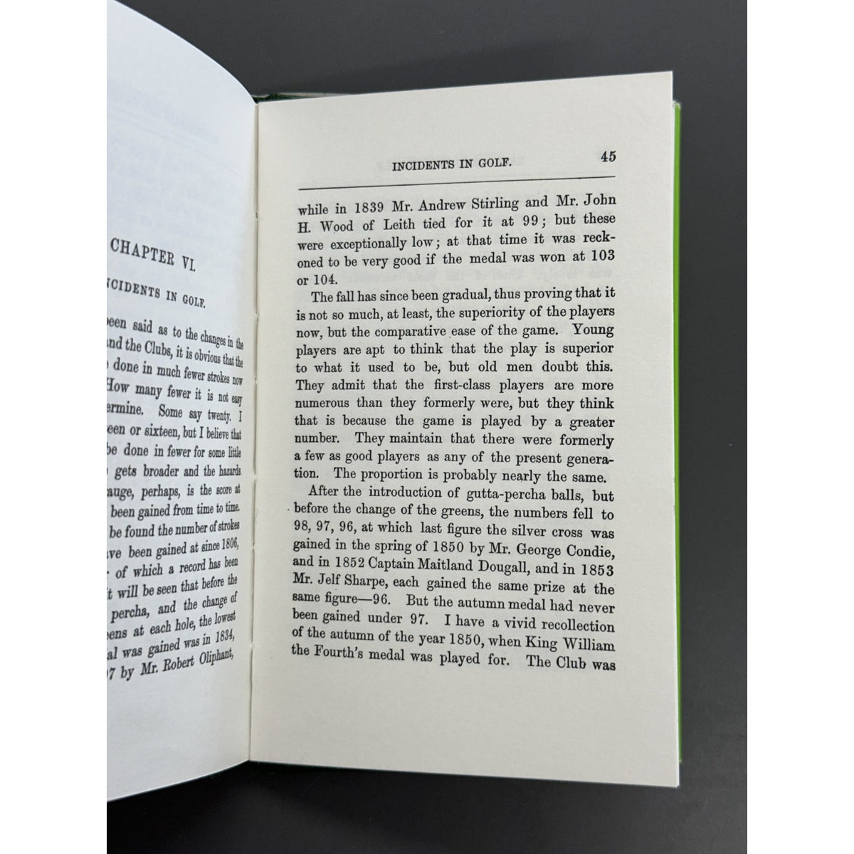 Reminiscences of Golf on St. Andrews Links (1887) by James Balfour
