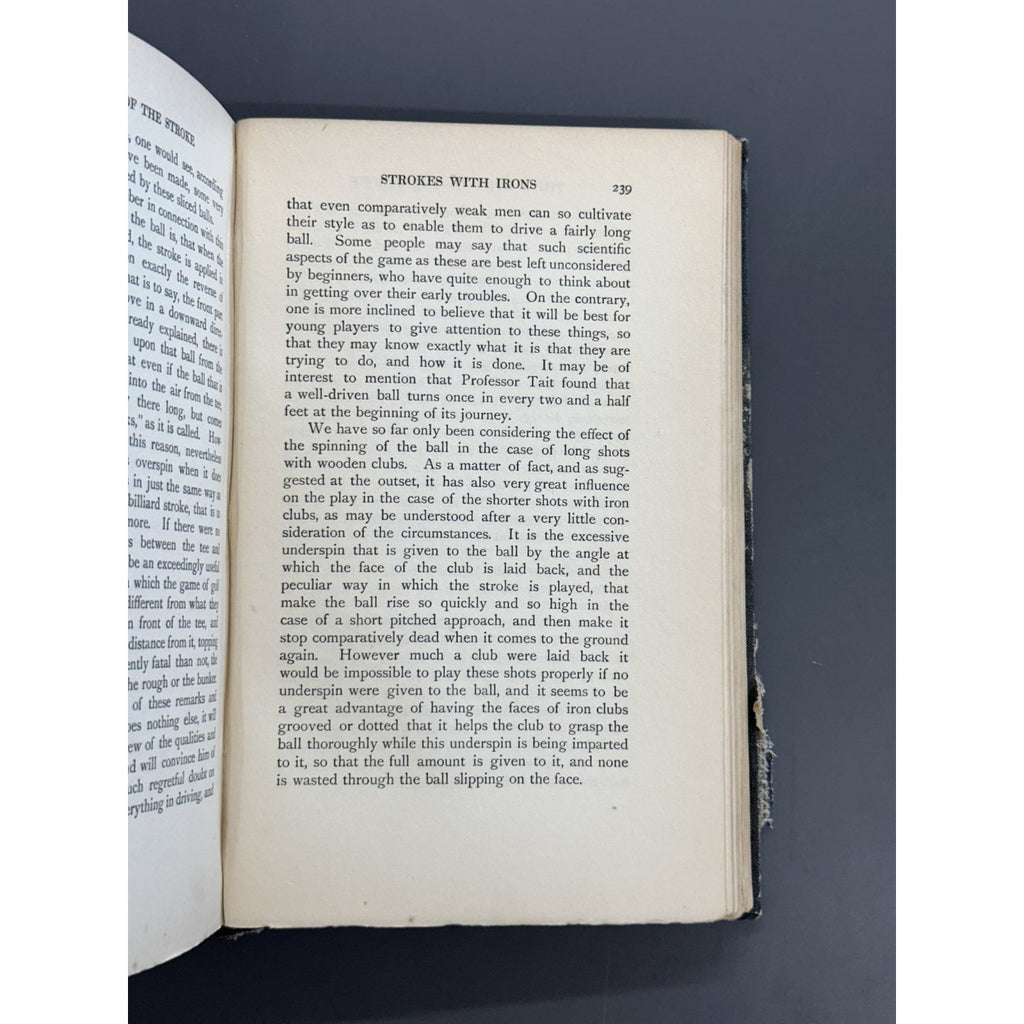 Advanced Golf; or, Hints and Instruction for Progressive Players by James Braid - 1908 - 1st Edition
