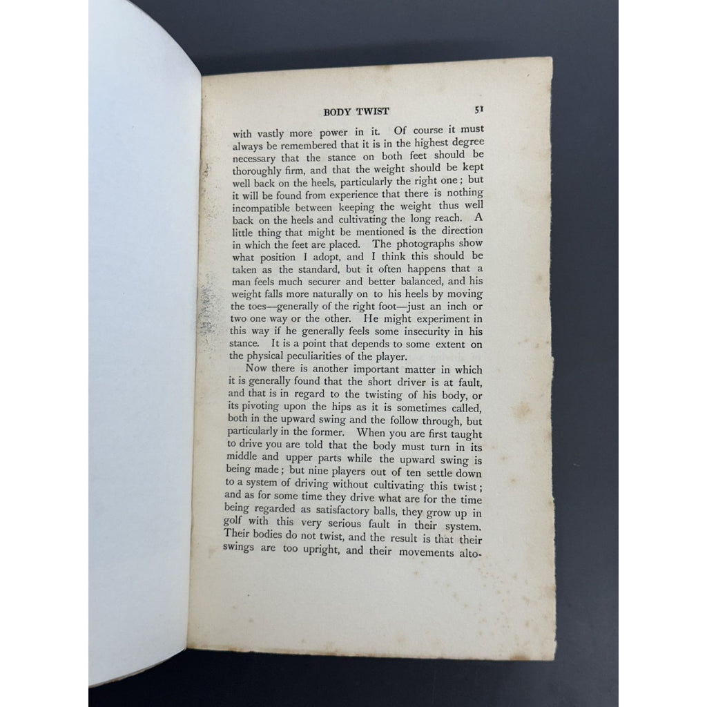 Advanced Golf; or, Hints and Instruction for Progressive Players by James Braid - 1908 - 1st Edition