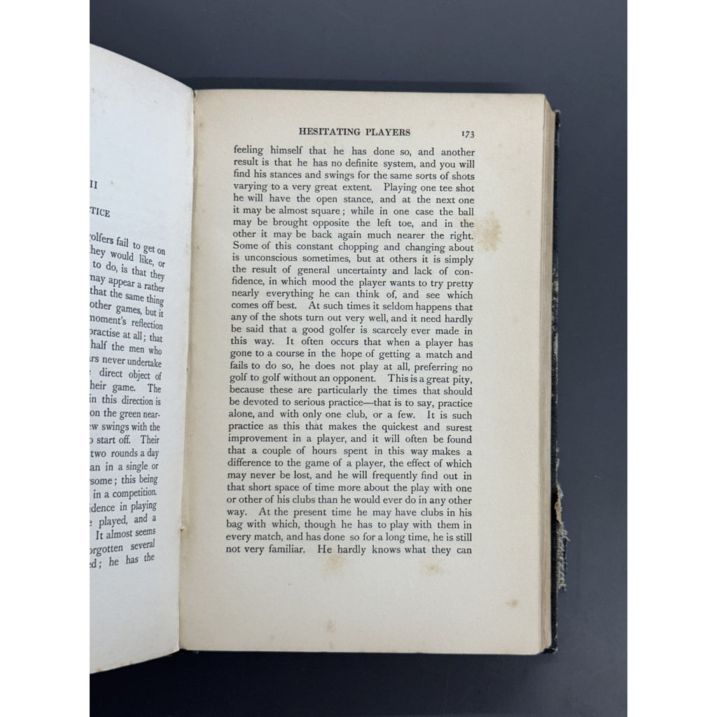 Advanced Golf; or, Hints and Instruction for Progressive Players by James Braid - 1908 - 1st Edition