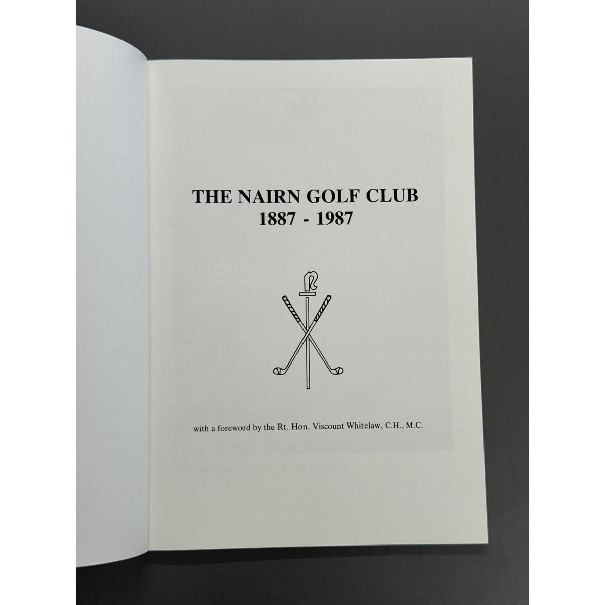 The Nairn Golf Club (1887–1987) by Stuart Lindsay