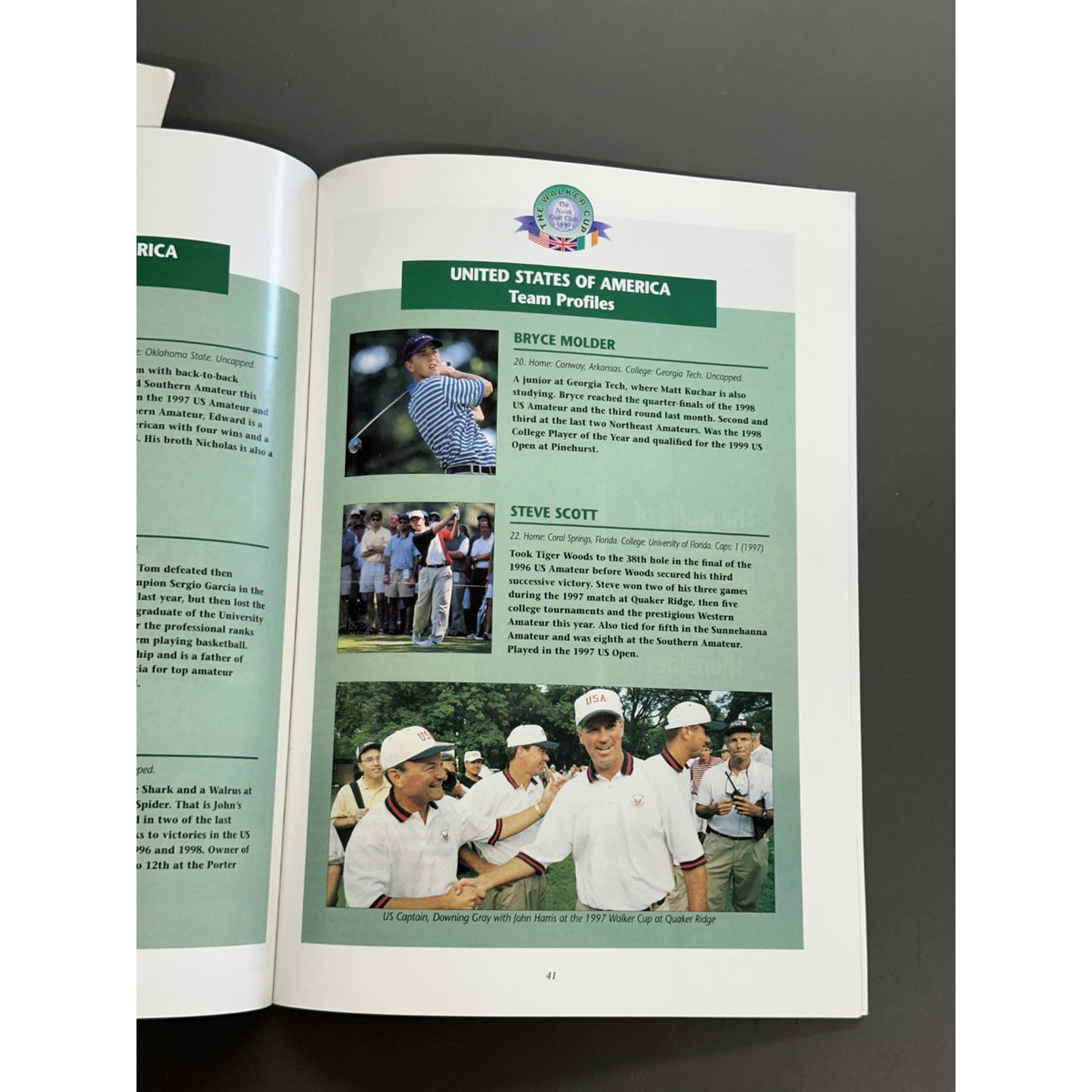 Walker Cup 1999 Official Programme