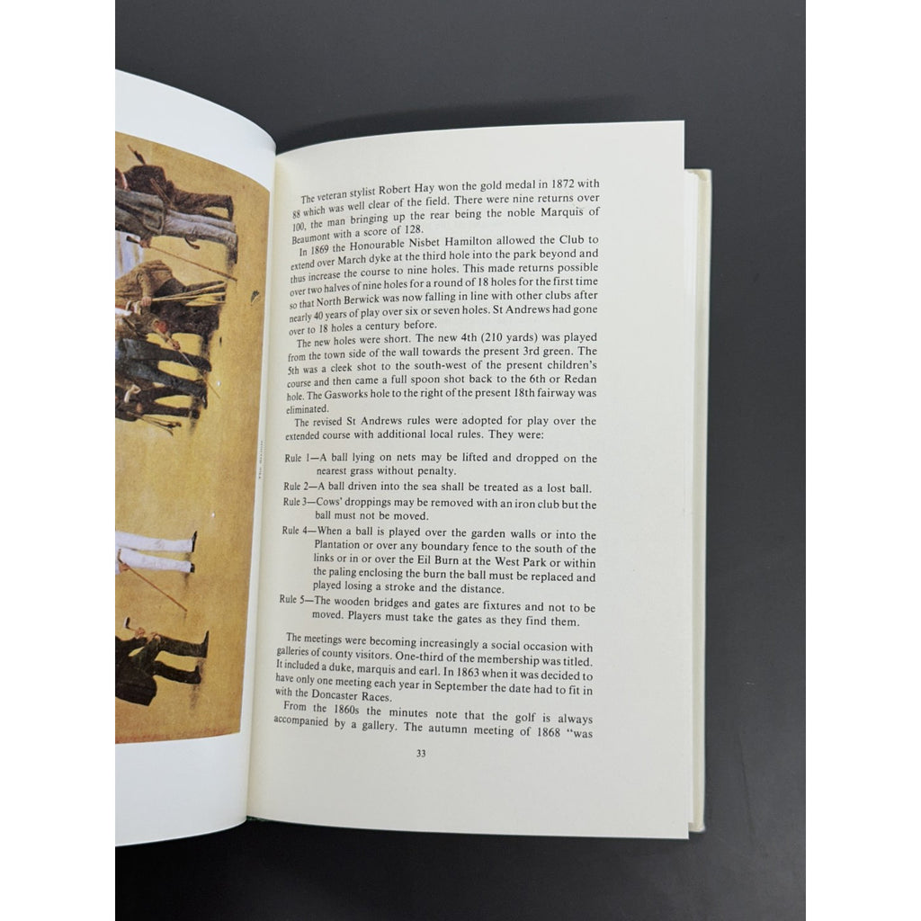 In The Wind's Eye: North Berwick Golf Club by Alistair Beaton Adamson - 1980 1st Edition