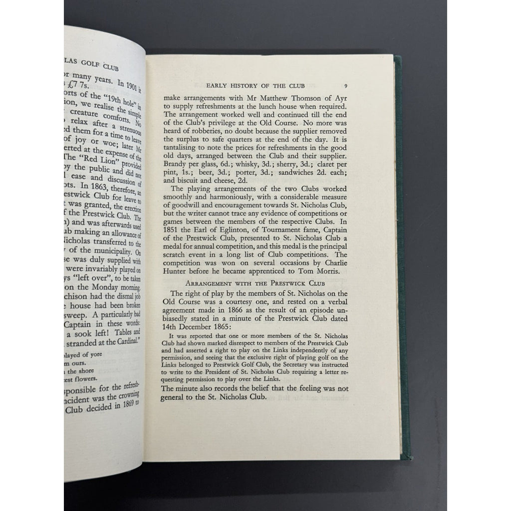 Prestwick St. Nicholas Golf Club by William Galbraith, O.B.E. - 1950 1st Edition
