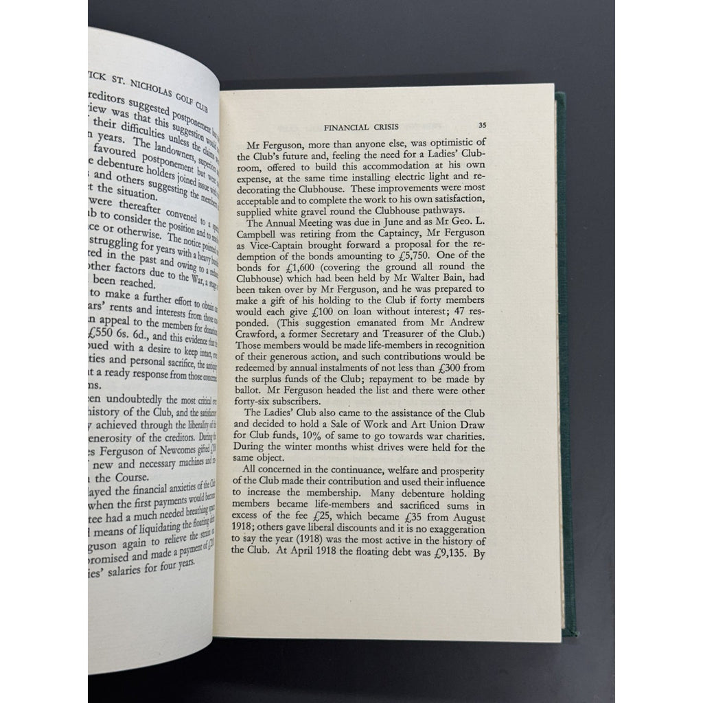Prestwick St. Nicholas Golf Club by William Galbraith, O.B.E. - 1950 1st Edition