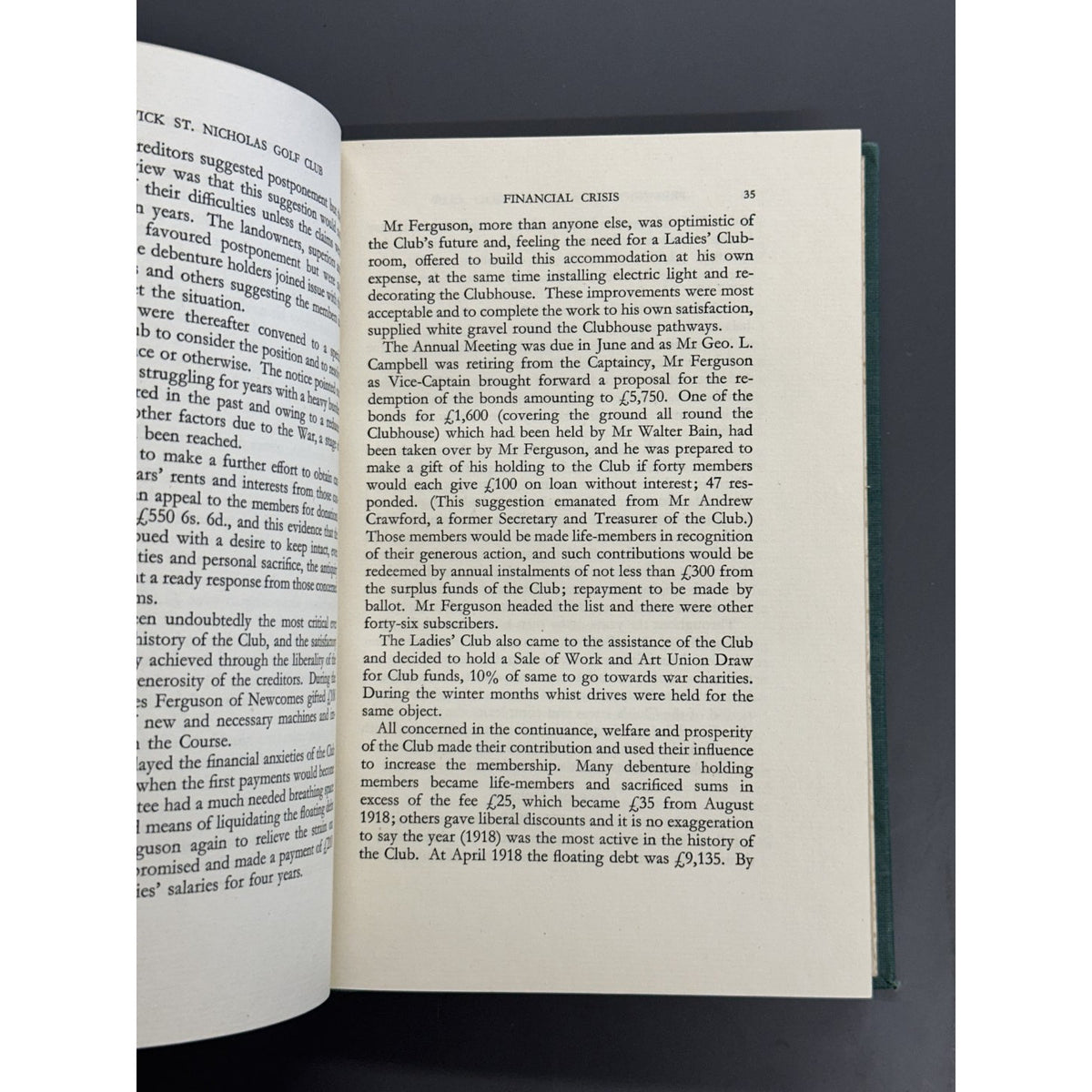 Prestwick St. Nicholas Golf Club by William Galbraith, O.B.E. - 1950 1st Edition