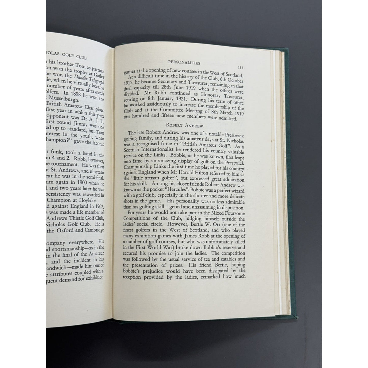 Prestwick St. Nicholas Golf Club by William Galbraith, O.B.E. - 1950 1st Edition