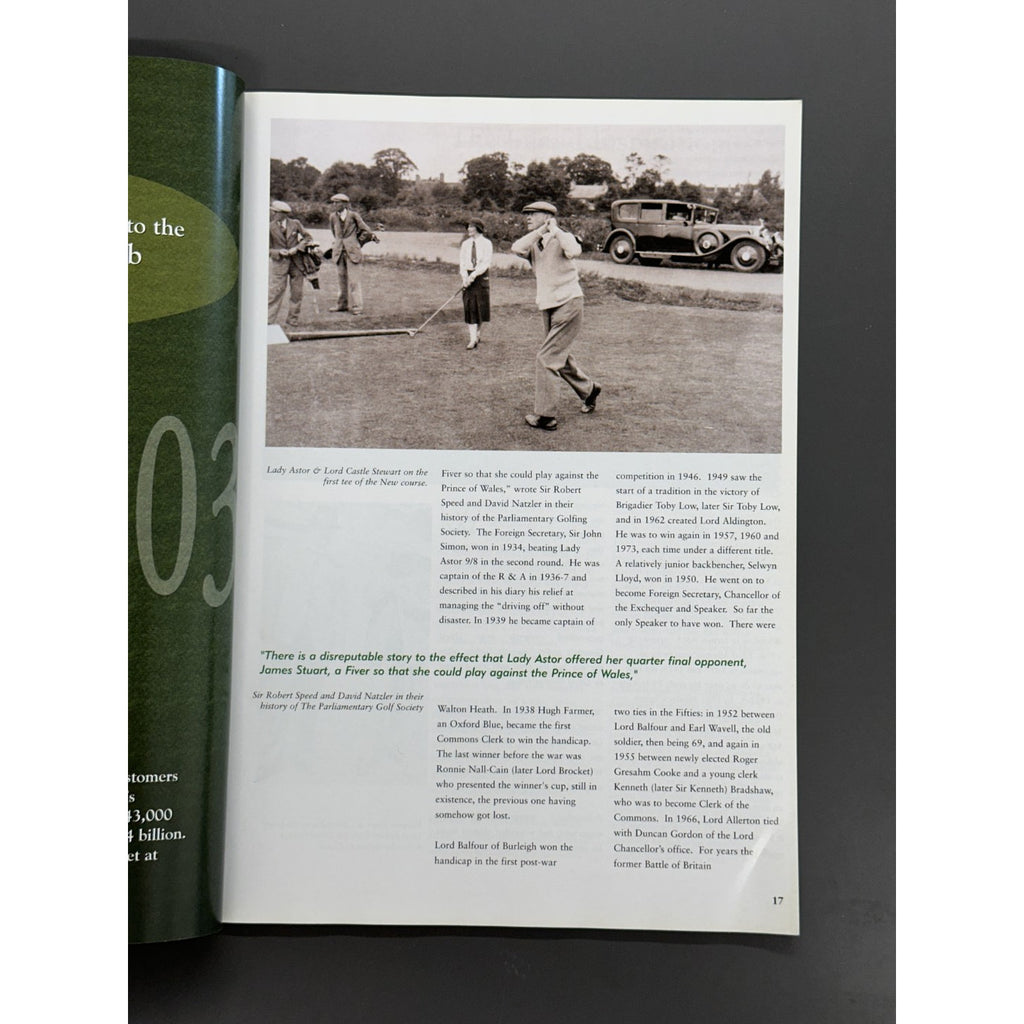 Walton Heath Golf Club Centenary - 1903-2003