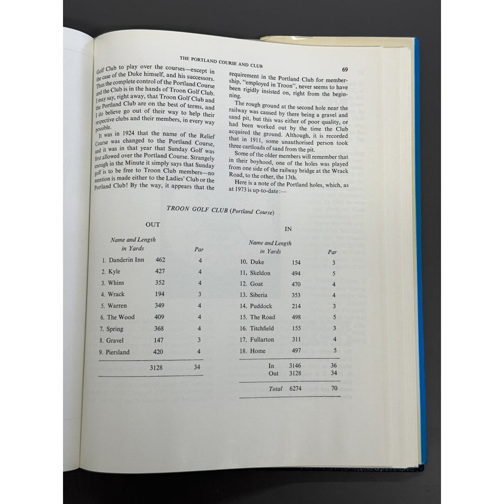 Troon Golf Club - Its History From 1878 by I.M. Mackintosh