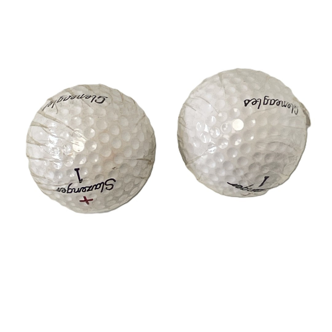 2 x Individually Wrapped Vintage Slazenger + Golf Balls - Gleneagles branded