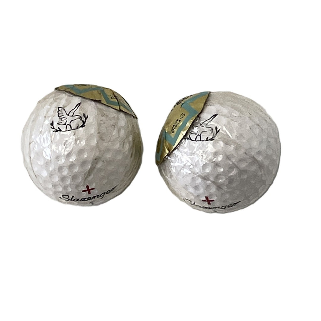 2 x Individually Wrapped Vintage Slazenger + Golf Balls - Gleneagles branded