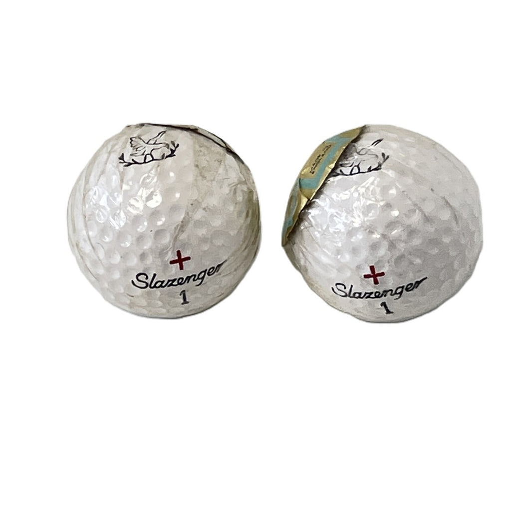 2 x Individually Wrapped Vintage Slazenger + Golf Balls - Gleneagles branded