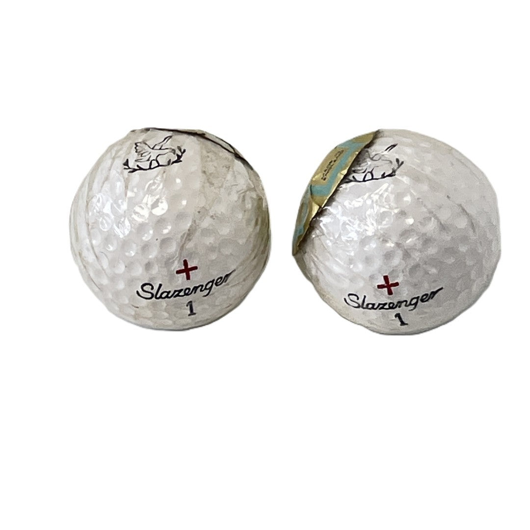 2 x Individually Wrapped Vintage Slazenger + Golf Balls - Gleneagles branded