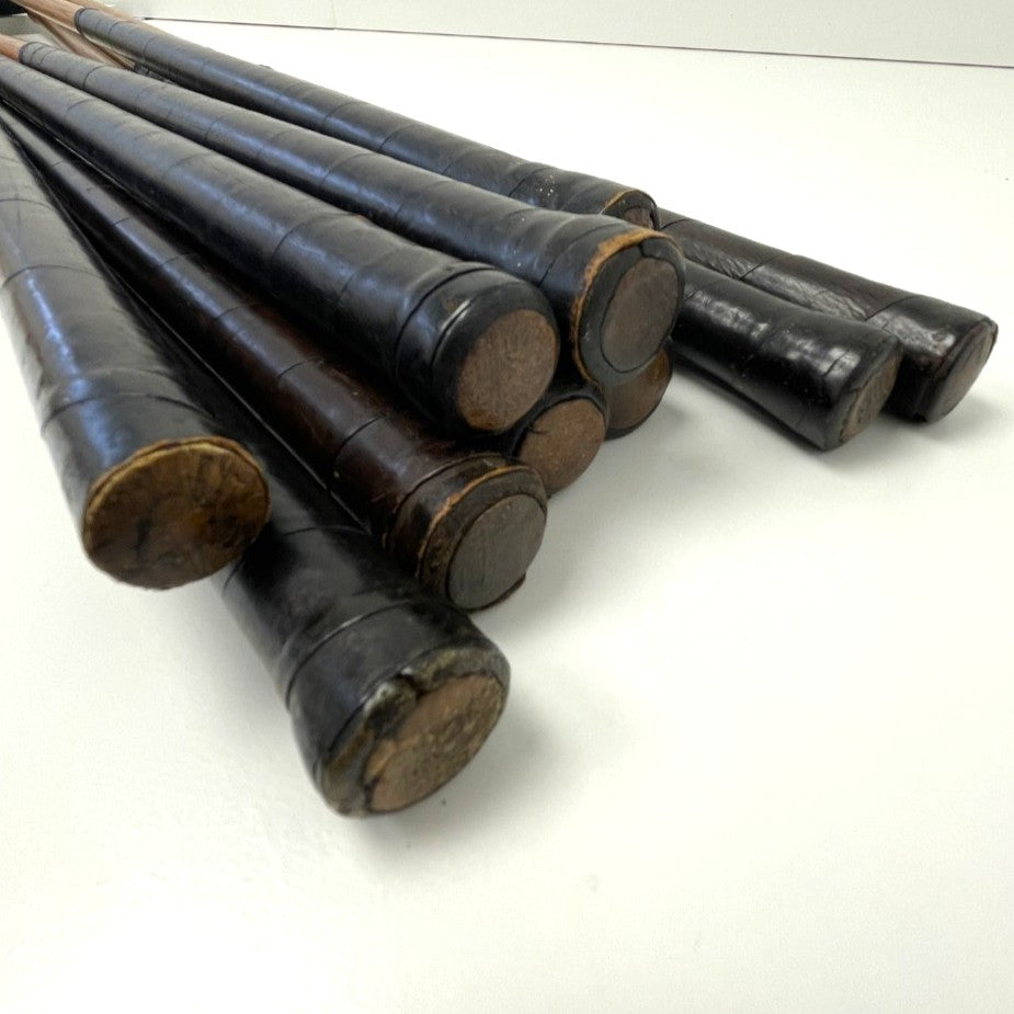 VERY RARE - Full Matching Set - 1920's A.G. Spalding & Bros - KRI-FLITE Sweet Spot Hickory Irons