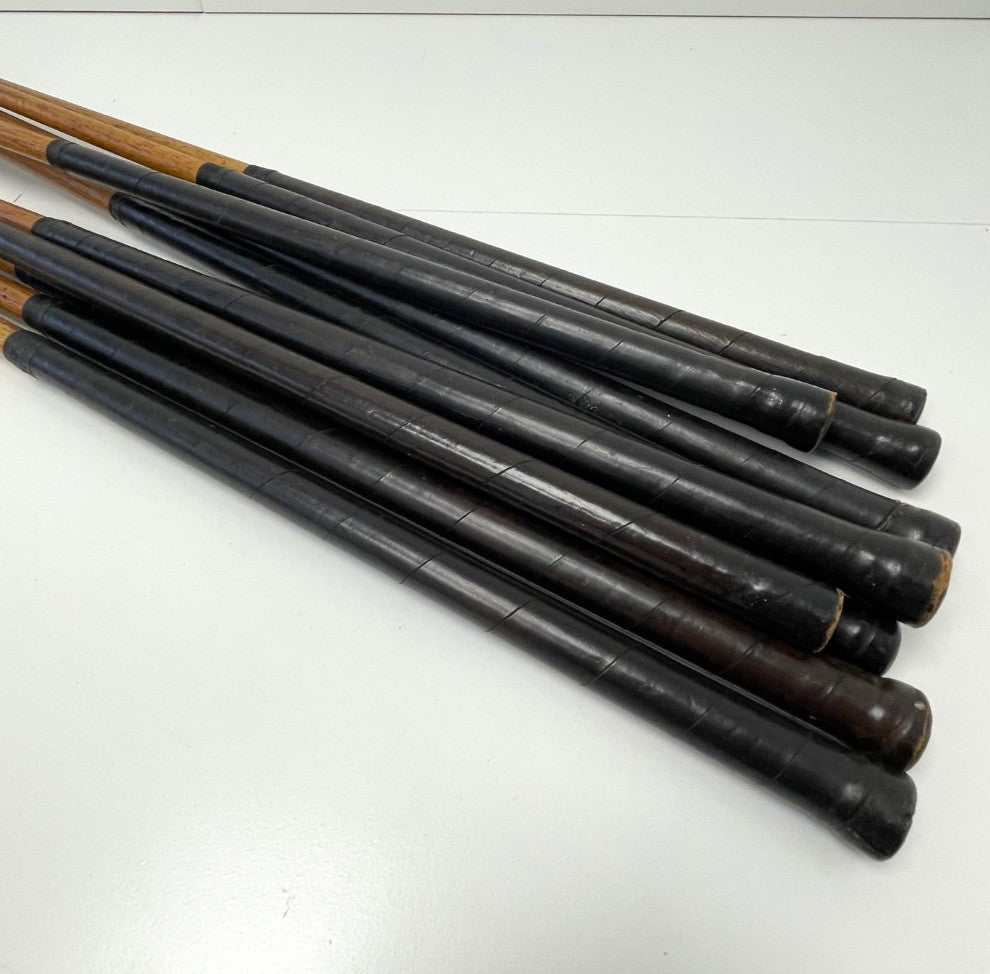 VERY RARE - Full Matching Set - 1920's A.G. Spalding & Bros - KRI-FLITE Sweet Spot Hickory Irons