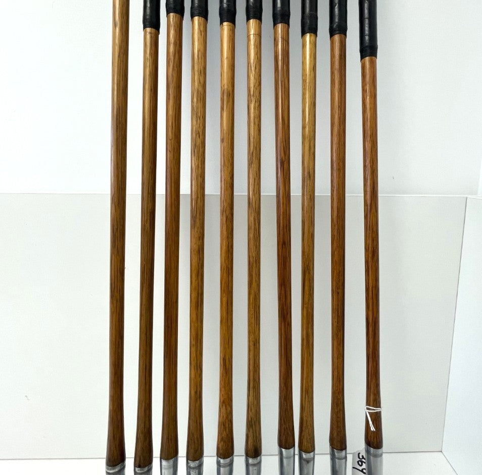 VERY RARE - Full Matching Set - 1920's A.G. Spalding & Bros - KRI-FLITE Sweet Spot Hickory Irons