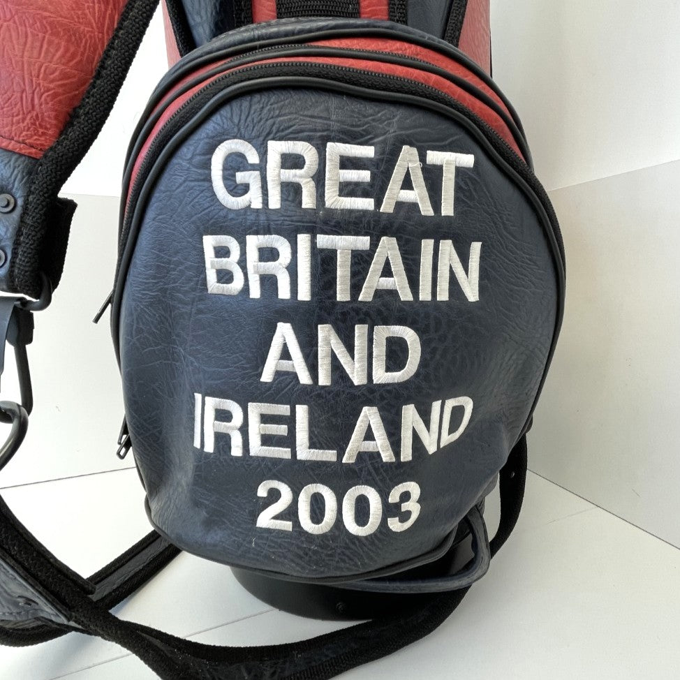 2003 The Walker Cup GB&I Team Issued Burton Golf Staff Bag - Gary Wolstenholme MBE - SIGNED