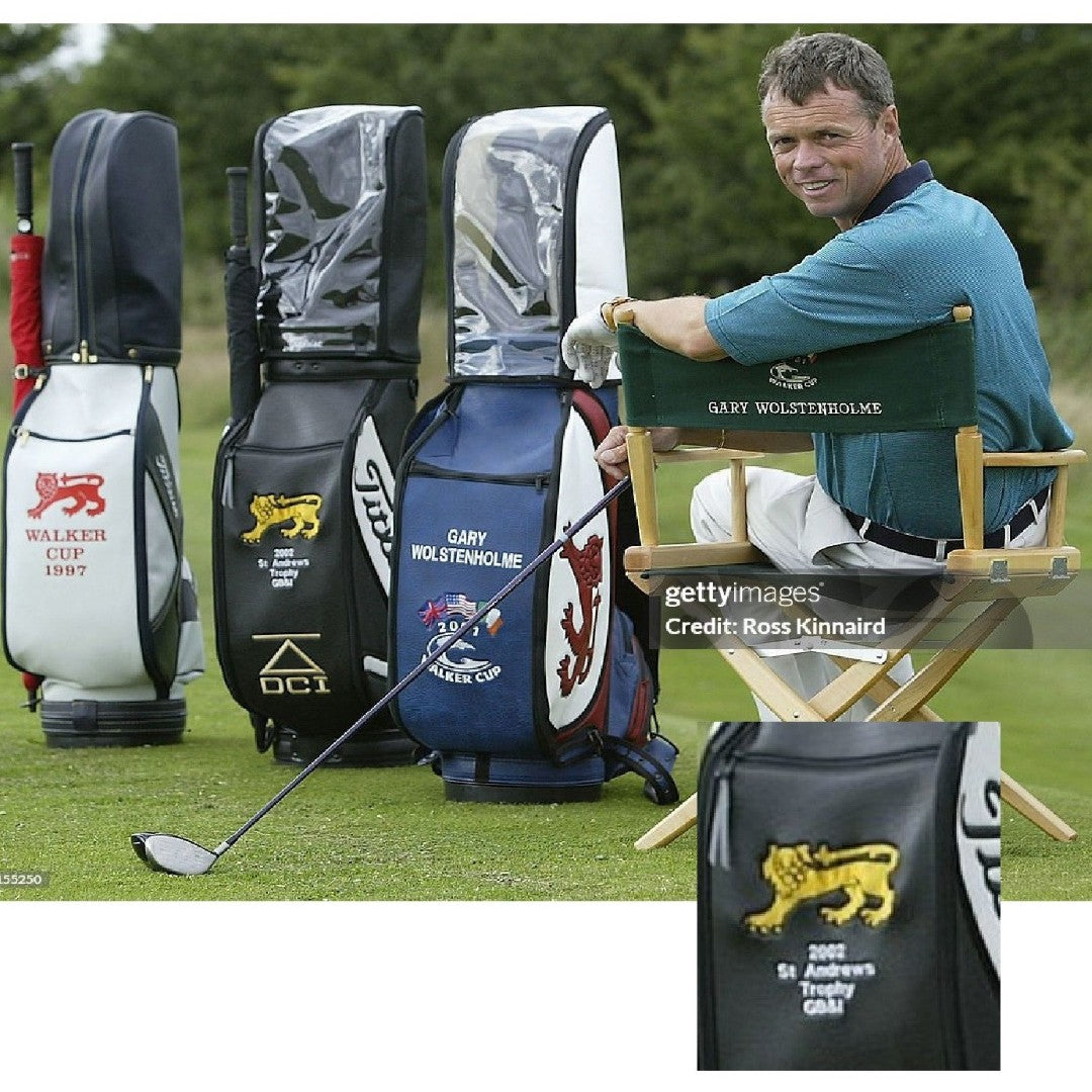 2002 St Andrew's Trophy GB&I - Titleist DCI Staff Tour Bag - Gary Wolstenholme MBE - SIGNED