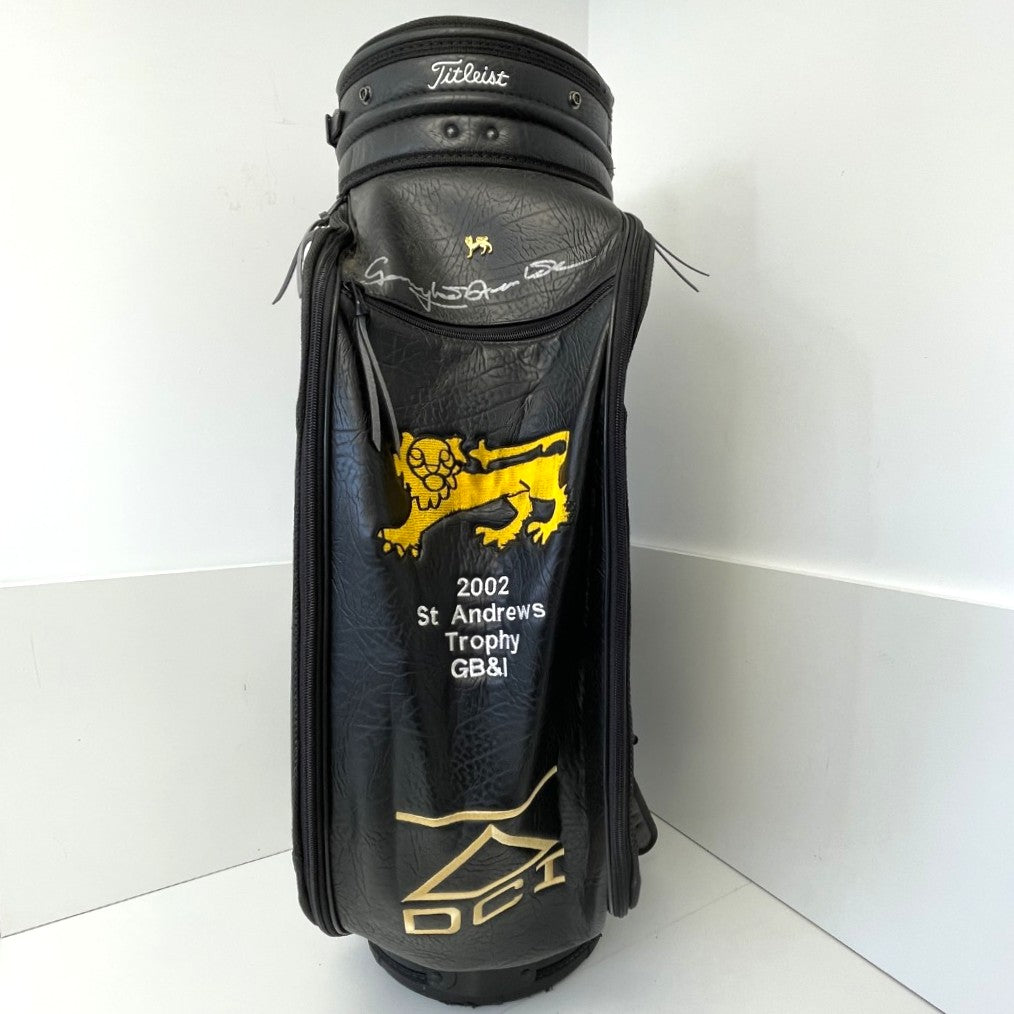 2002 St Andrew's Trophy GB&I - Titleist DCI Staff Tour Bag - Gary Wolstenholme MBE - SIGNED