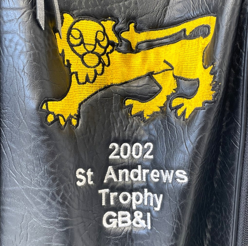 2002 St Andrew's Trophy GB&I - Titleist DCI Staff Tour Bag - Gary Wolstenholme MBE - SIGNED
