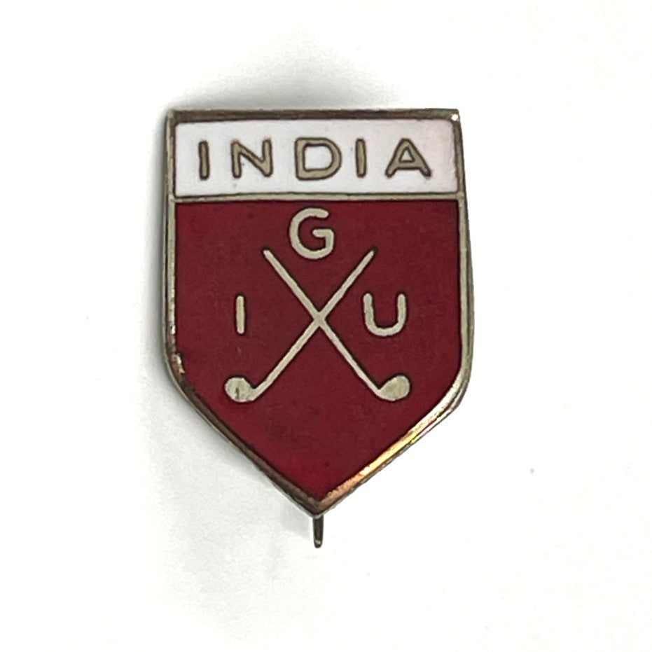 Indian Golf Union - Enamel Clasp Pin Badge