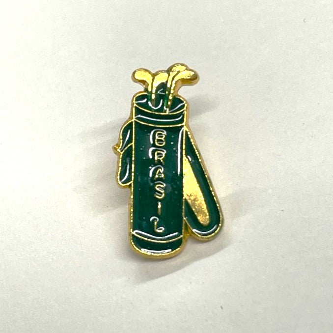 Brazil Golf Bag Enamel Pin Badge
