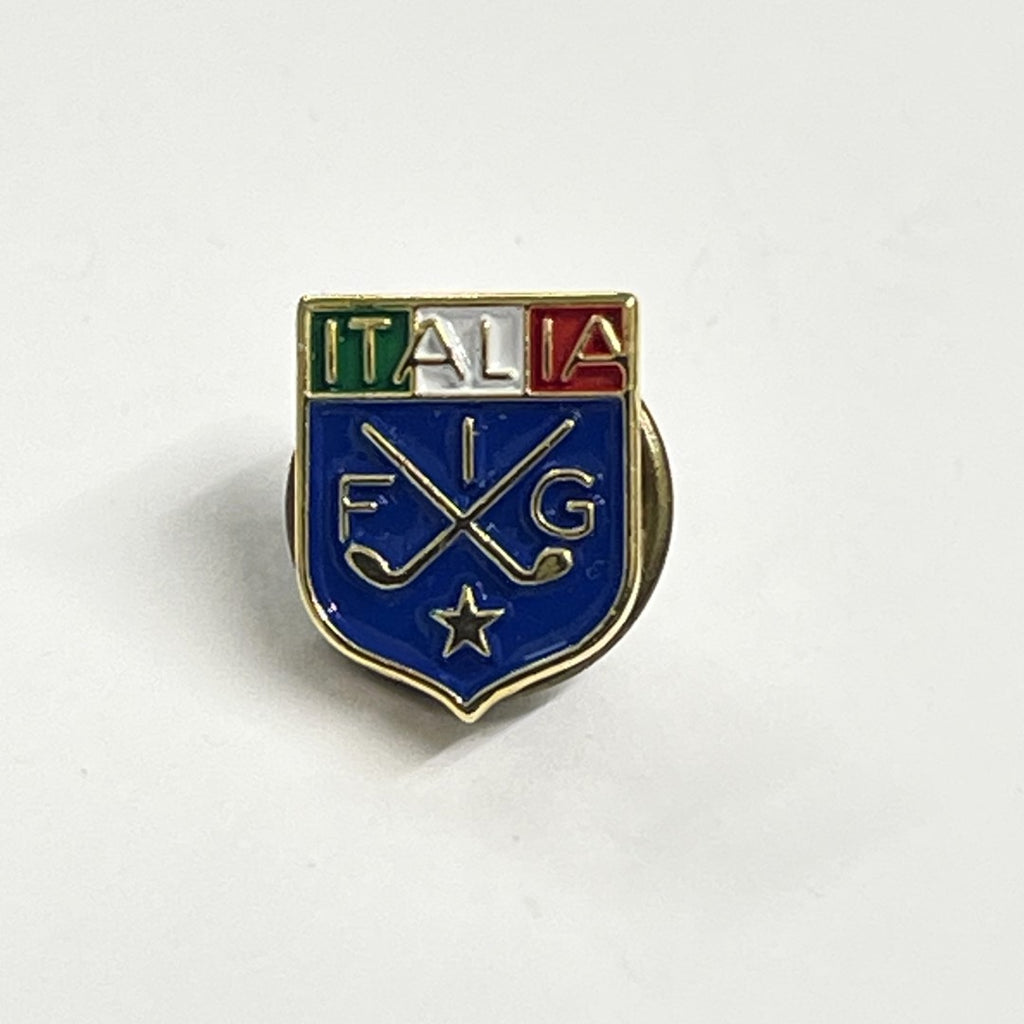 Italian Golf Federation Enamel Pin Badge