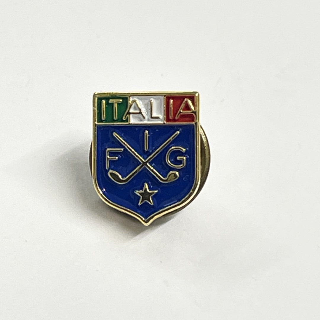 Italian Golf Federation Enamel Pin Badge