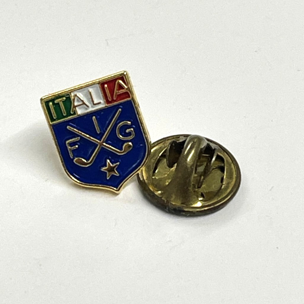 Italian Golf Federation Enamel Pin Badge
