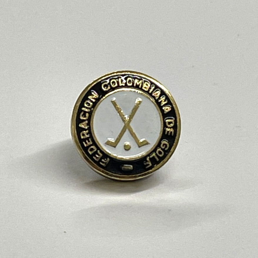 Colombian Golf Federation Enamel Pin Badge