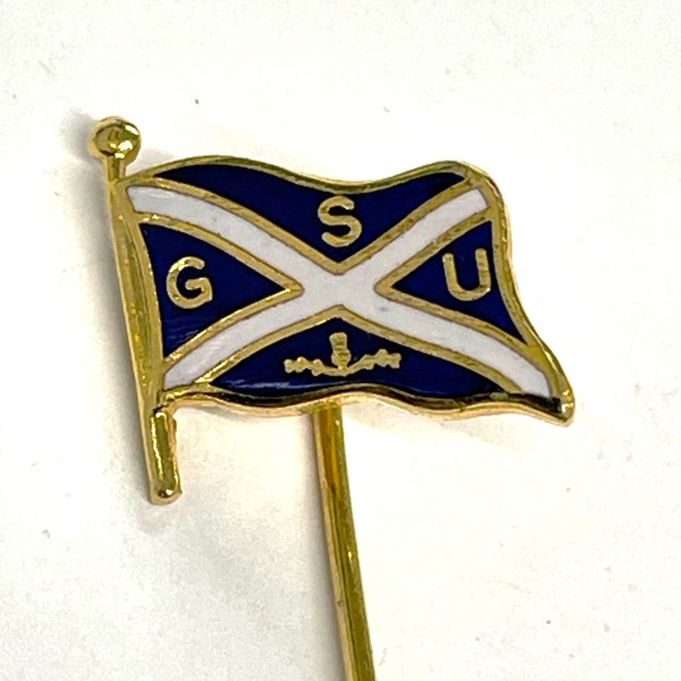 Scottish Golf Union Enamel Lapel Stem Pin