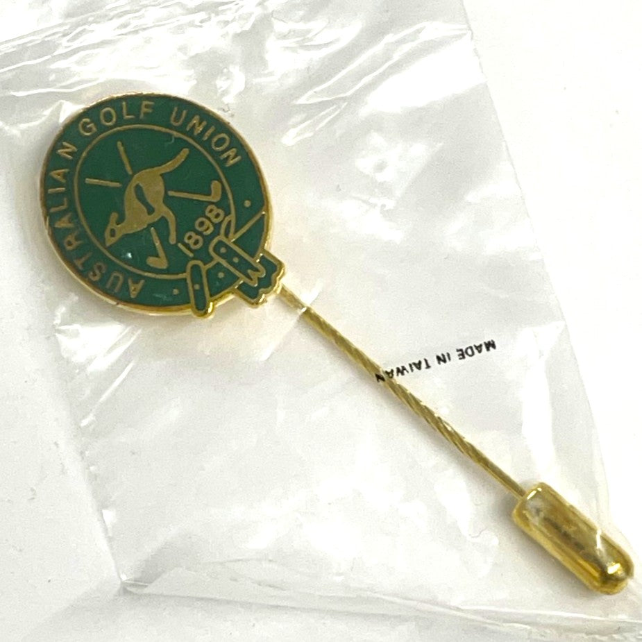 Australian Golf Union Enamel Lapel Stem Pin