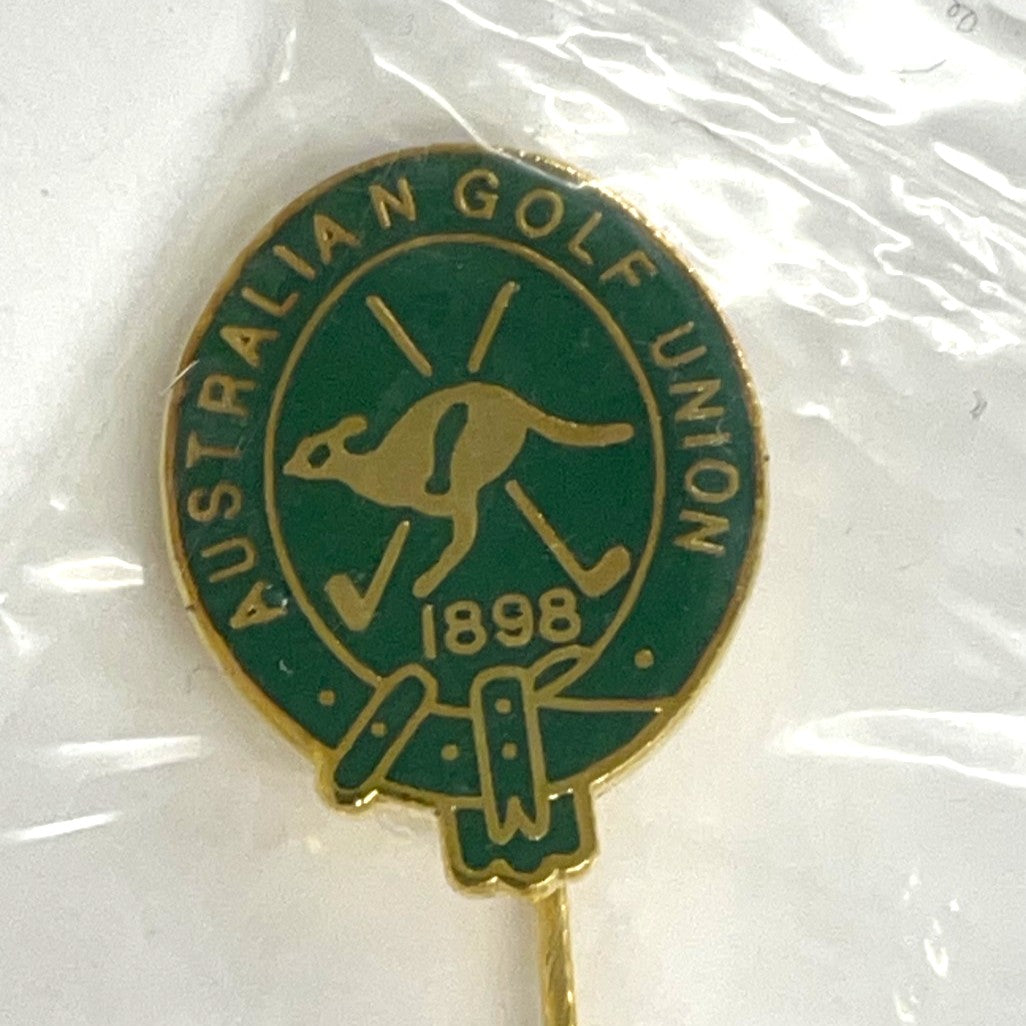 Australian Golf Union Enamel Lapel Stem Pin