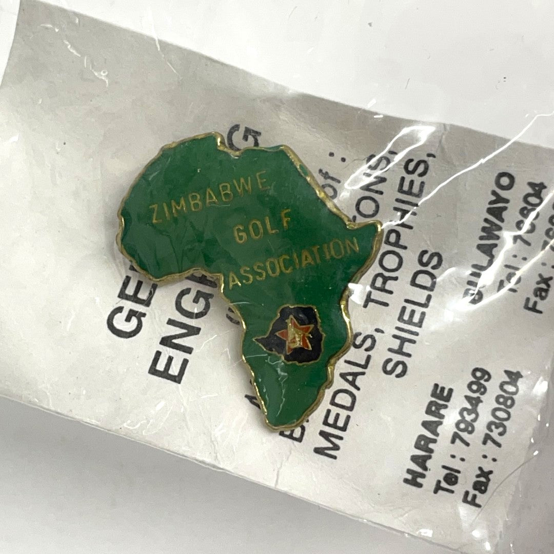 Zimbabwe Golf Association Enamel Clasp Pin Badge