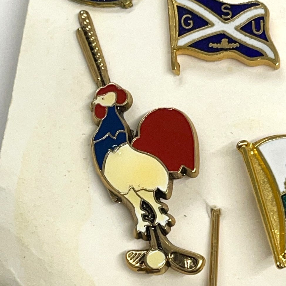 Collection of 5 European Golfing Unions Enamel Pin Badges