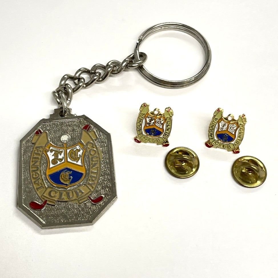Lagunita Country Club - Key Chain & 2x Pin Badges
