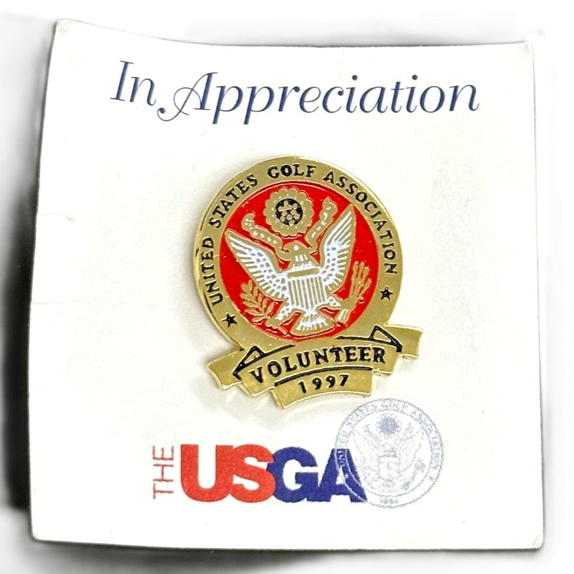 United States Golf Association USGA - 1997 Volunteer Pin Badge