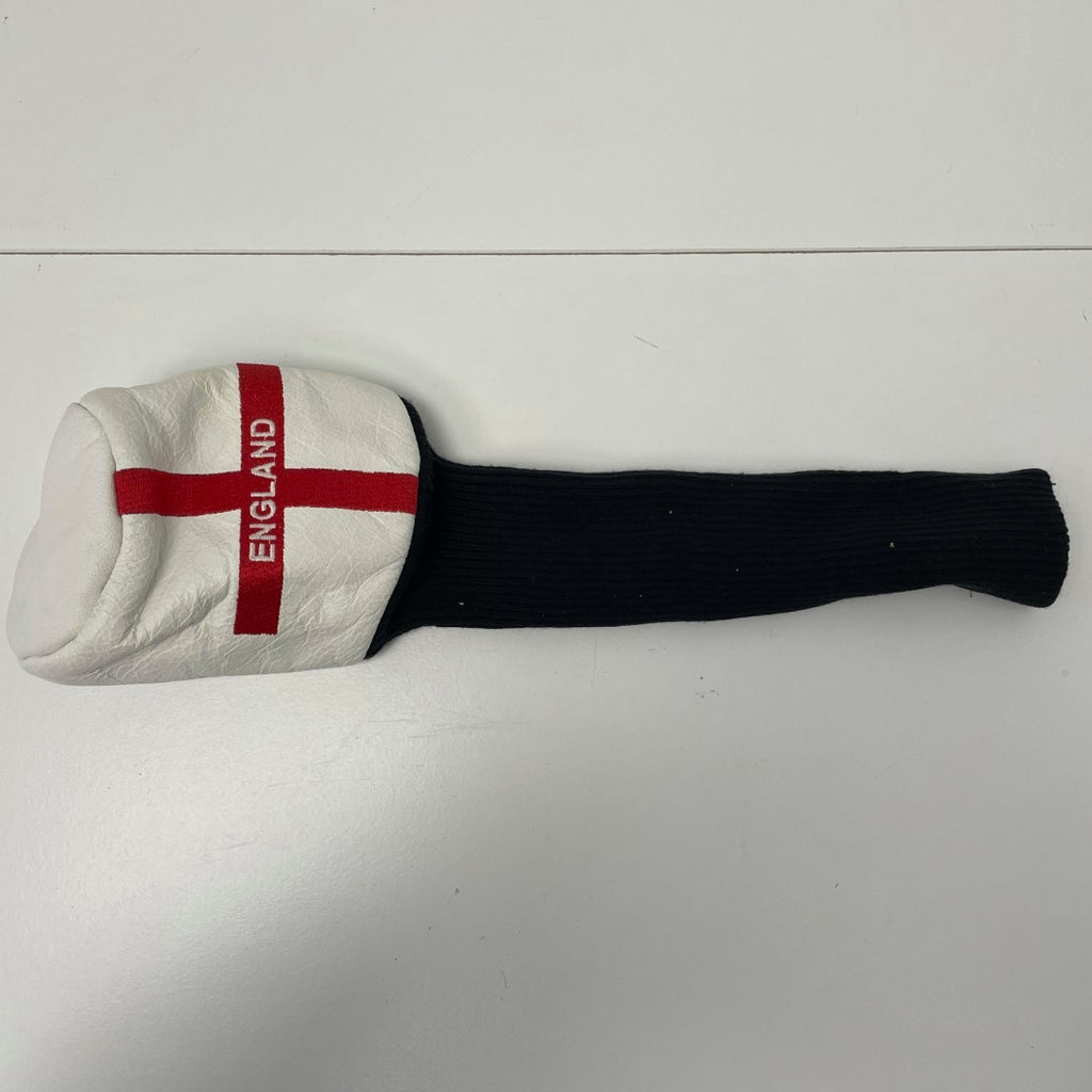 A Set of Leather England Headcovers