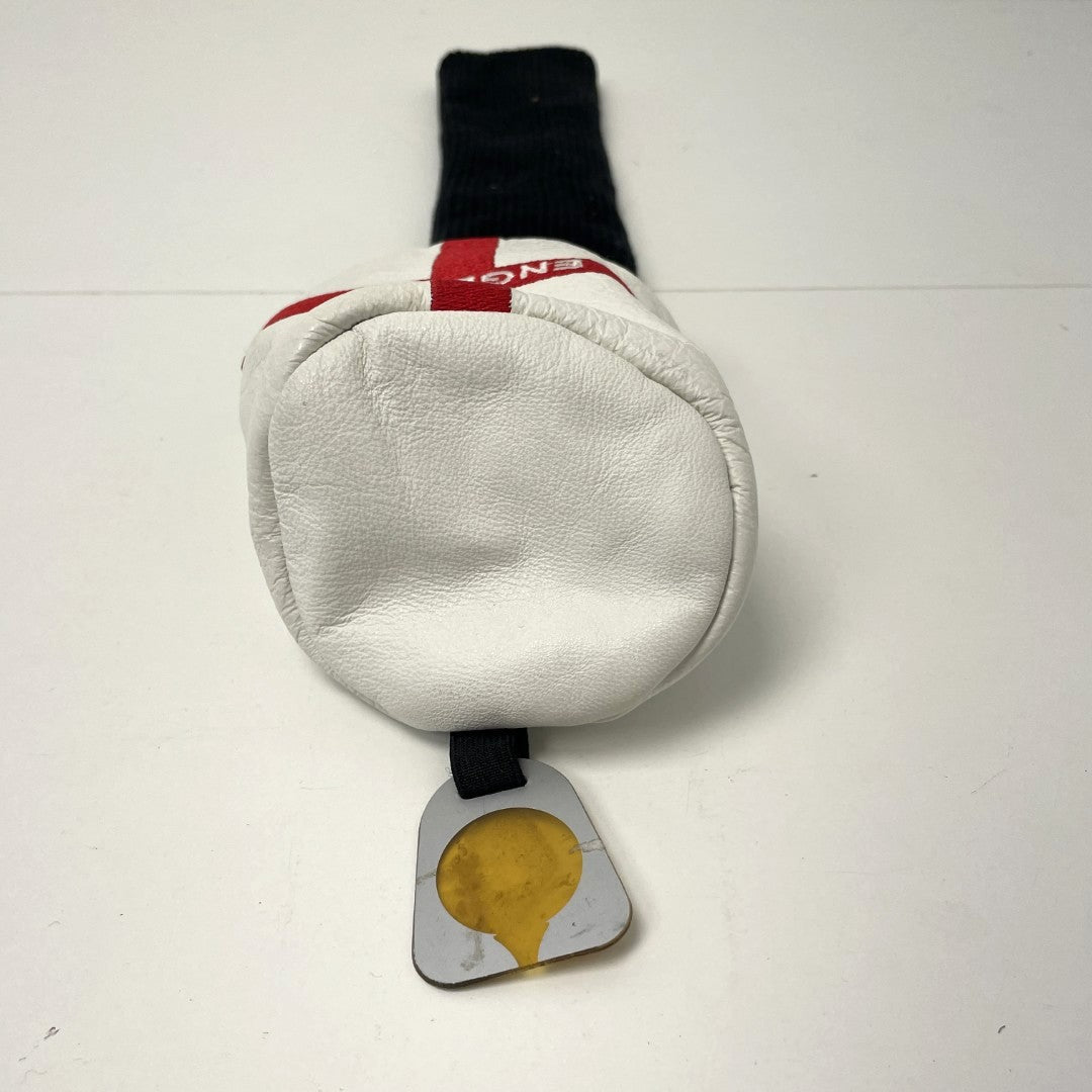 A Set of Leather England Headcovers
